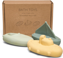 Troels Bath Toys 3-Pack Toys Bath & Water Toys Bath Toys Gul Liewood*Betinget Tilbud
