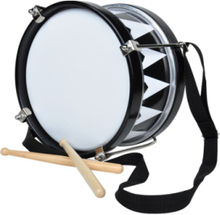 Drum With Harlequin, Black Toys Musical Instruments Multi/mønstret Magni Toys*Betinget Tilbud