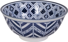 Mixed bowls 15x7 cm Dark blue/White