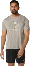 Asics Asics Men's Fujitrail Logo Short Sleeve Top Moonrock/Mantle Green/Oatmeal Kortärmade träningströjor S
