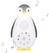 ZAZU ZOE - The Penguin Bluetooth Musikbox med natlampe grå