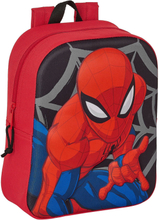 Skolryggsäck Spider-Man 3D Svart Röd 22 x 27 x 10 cm