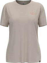 Odlo Odlo Women's Ascent Sun Sea Mountains T-Shirt Silver Cloud Melange Kortermede trøyer S