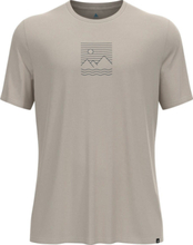 Odlo Odlo Men's Ascent Sun Sea Mountains T-Shirt Silver Cloud Melange Kortermede trøyer L