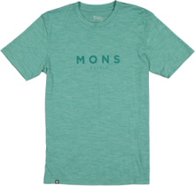 Mons Royale Mons Royale Zephyr Merino Cool T-Shirt Smokey Green Kortermede trøyer S