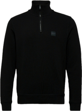 Hugo Boss 1/4 Zip Zetrust Logo Sweater Black