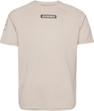 Hmlte Topaz T-Shirt T-shirts Short-sleeved Creme Hummel*Betinget Tilbud