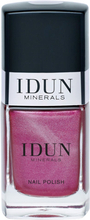 IDUN Minerals Nail Polish Obsidian Metallic Burgundy - 11 ml