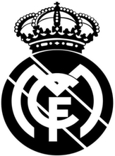 Fodbold wallsticker. Stort Real Madrid Logo. 57x83cm