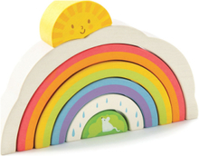 Rainbow Tunnel Puzzle Toys Baby Toys Educational Toys Stackable Blocks Multi/mønstret Tender Leaf*Betinget Tilbud