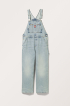 Embroidered Denim Dungarees - Blue