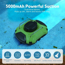 Cordless Robotic Pool Cleaner 30W IPX8 Waterproof Dual-Drive Motors Automatic Pool Vacuum 110 Mins Runtime Self-Parking Rechargeable Battery 200um Fine Filter for Above Ground Pool Up to 914 Sq.Ft