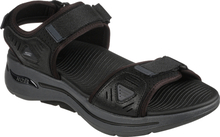 Skechers Skechers Men's Go Walk Arch Fit Sandal Black Charcoal Sandaler 44