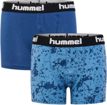 Hmlnolan Boxers 2-Pack Night & Underwear Underwear Underpants Blue Hummel