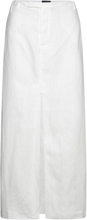 Sita Linen Maxi Skirt Lang Nederdel White Bardot