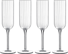 Champagneglas Bach 4 Stk. Home Tableware Glass Champagne Glass Nude Luigi Bormioli