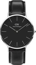 Classic 40 Sheffield S Black Accessories Watches Analog Watches Silver Daniel Wellington