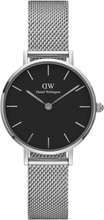 Petite 28 Sterling S Black Accessories Watches Analog Watches Silver Daniel Wellington