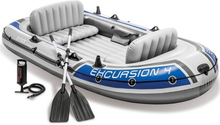 Intex Excursion 4 Schlauchboot Grey / Blue
