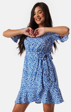 ONLY Onl New Olivia Short Wrap Dress Blue/Patterned XS