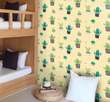 Kinderkamer muursticker cactus patroon tekening