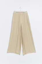 Gina Tricot - Petite wide satin trousers - wide - Beige - 34 - Female