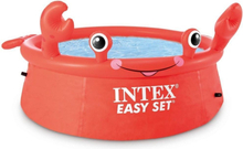 Intex Happy Crab Easy Set Schwimmbad Rot