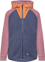 Fleece Color Jacket - W. Hood Outerwear Fleece Outerwear Fleece Jackets Multi/patterned Color Kids