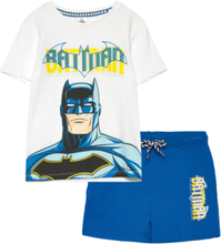 Set 2P Short + Ts Sets Sets With Short-sleeved T-shirt Blue Batman