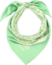 Signature C Vintage Printed Silk Square Designers Scarves Lightweight Scarves Green Coach Accessories