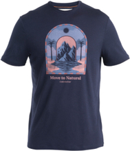Icebreaker Icebreaker Men's Merino 150 Tech Lite III Short Sleeve Tee Mountain Gateway Midnight Navy T-shirts S