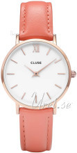 Cluse CL30045 Minuit Valkoinen/Nahka Ø33 mm