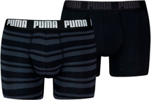Puma Boxershorts Everyday Heritage Stripe 2-pack Black / Black-XL