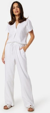 BUBBLEROOM Matilde Linen Blend Trousers White XS