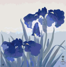 Malen nach Zahlen - Iris flowers (1925 - 1936) by Ohara Koson, ohne Rahmen