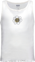 Levi's Meet And Greet Daisy Tank Tops T-shirts Sleeveless White Levi's