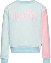 Levi's Meet And Greet Colorblocked Crew Tops Sweatshirts & Hoodies Sweatshirts Blue Levi's