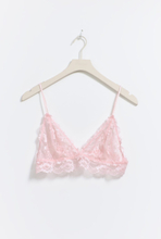 Gina Tricot - Lace bralette - bh - Pink - S - Female