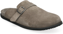 Blake Clog - Earth Suede Shoes Mules & Clogs Beige Garment Project