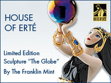 Staty The globe from the house of Erté The Frankin Mint modell