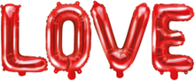 Love - Röd Blockbokstav Folieballong 73x59 cm