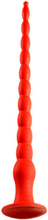 Stretch Worm Long Dildo Red 55cm Ekstra long analdildo
