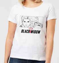 Black Widow Line Drawing Women's T-Shirt - White - S - White