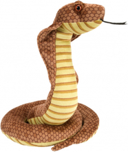 Wild Republic knuffel cobra junior 30 cm pluche bruin/geel