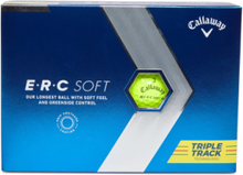 Erc Soft 23 Trpl Trk Accessories Sports Equipment Golf Equipment Yellow Callaway
