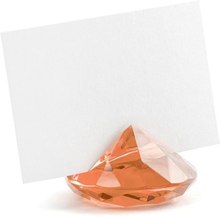 Bordsplaceringshållare Diamant, orange - PartyDeco