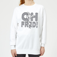 The Flintstones Oh Fred! Women's Sweatshirt - White - S