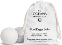 Dryer Ball Wool Home Kitchen Wash & Clean Laundry Grå Five Oceans*Betinget Tilbud