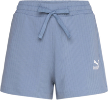 Classics Ribbed A-Line Shorts Sport Shorts Sweat Shorts Blue PUMA