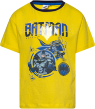 Tshirt Tops T-Kortærmet Skjorte Yellow Batman